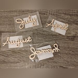 3/$16❗NWT Art Minds Wood Phrase 4pc Set